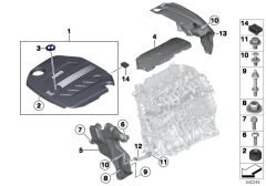 BMW-11147810802-MOTOR AKUSTİK KAPAK F30