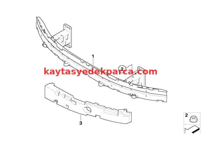 51117178080-7178080-WEN-TAMPON İÇİ ÖN E60 LCİ