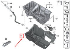 BMW-11148513138-MOTOR ARKA KEÇESİ