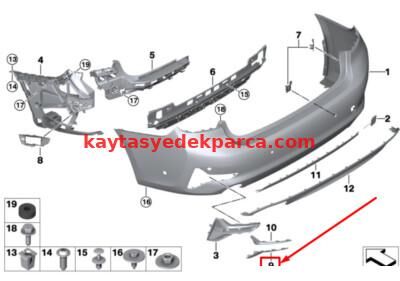 51127488352-7488352-WEN-TAMPON IZGARA NİKELAJI G20 ARKA ALT SAĞ