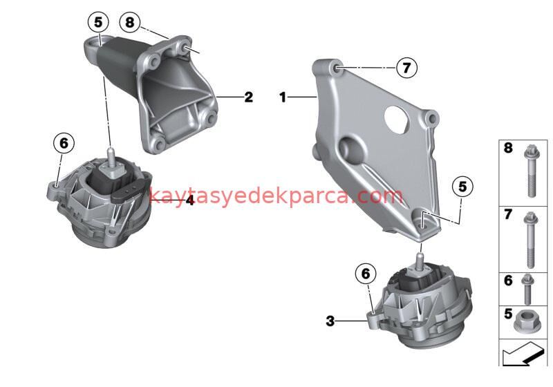 22116863437-6863437-BMW-MOTOR KULAĞI F15
