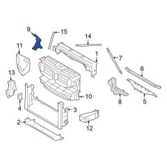 BMW-51647046420-PANEL ÖN ÜST E63