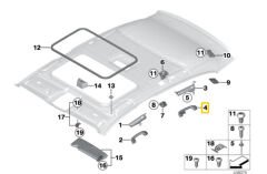 BMW-51647046420-PANEL ÖN ÜST E63