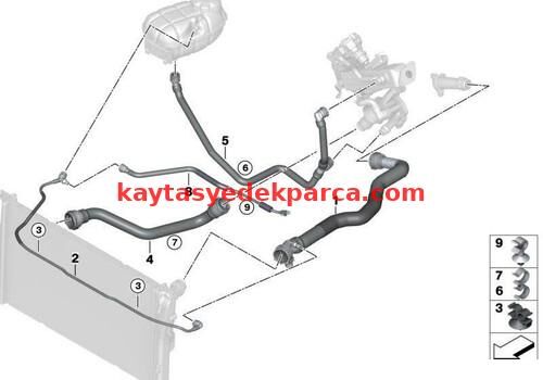 17128514077-8514077-BMW-RADYATÖR ÜST HORTUMU F20 116d