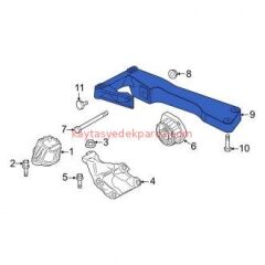 22118486268-8486268-BMW-MOTOR KULAĞI SAĞ F15 B47