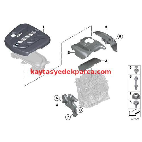 11148579906-8579906-BMW-MOTOR ÖN AKUSTİK KAPAK İZOLASYON