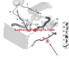 17128571804-8571804-BMW-KALORİFER HORTUMU B47