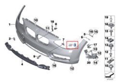 BMW-51117429723-FAR FİSKİYE KAPAĞI F20LCİ/L