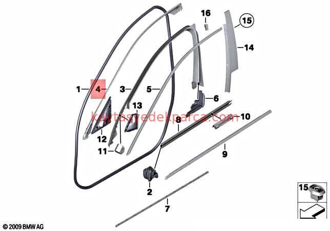 51767182286-7182286-BMW-KAPI İÇ FİTİLİ F10