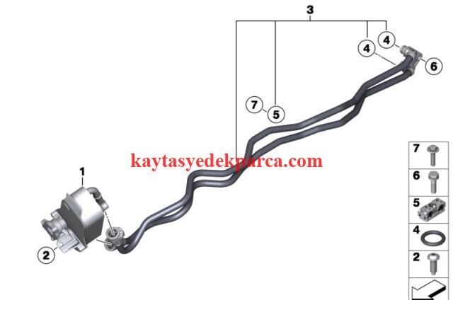17227611991-7611991-BMW-YAĞ SOĞUTUCU HORTUM