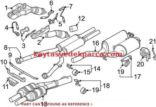 18207578238-7578238-BMW-EKSOZ LASTİĞİ E60/E65/E63 ORTA