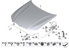 BMW-41008494431-KAPUT MENTEŞESİ G20 SOL