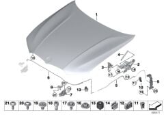 BMW-41008494431-KAPUT MENTEŞESİ G20 SOL