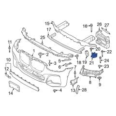 BMW-51117458358-TAMPON IZGARASI F22/F23 LCİ SAĞ