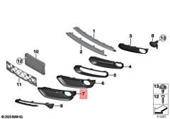 BMW-51117458358-TAMPON IZGARASI F22/F23 LCİ SAĞ