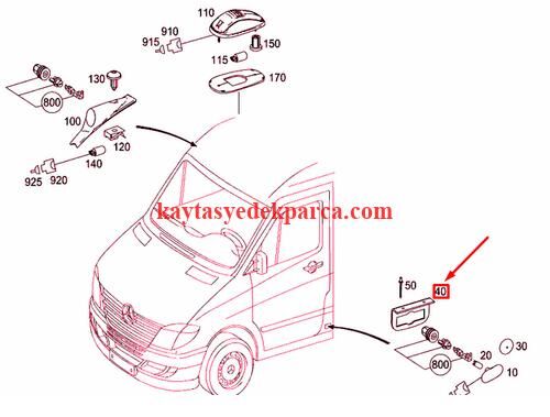 A9066920000-MER-ÖN CAM DİREK PANDİZOTU W906 SOL