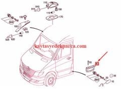 A9066920000-MER-ÖN CAM DİREK PANDİZOTU W906 SOL