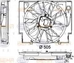 BHR-17427801657-KLİMA FANI E60 DİZEL
