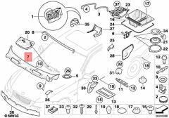 BMW-51717161033-CAM ALT IZGARASI E92/E93