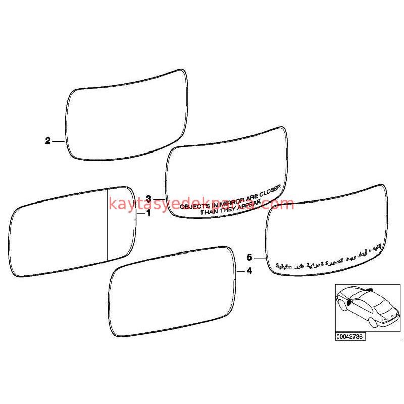 51167251649-7251649-BMW-AYNA CAMI E60/L ÇİZGİLİ 04/09-09/09