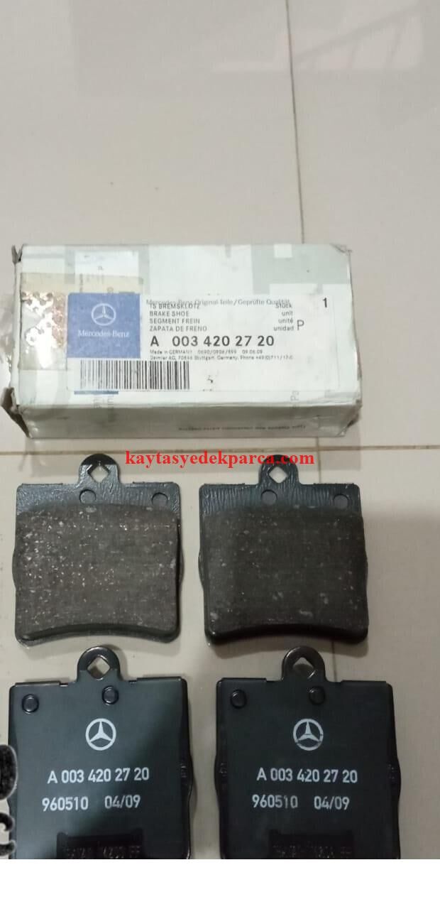 A0034200020-MEY-FREN BALATASI, W638 VT ARKA ATE TİP KARE FİŞLİ