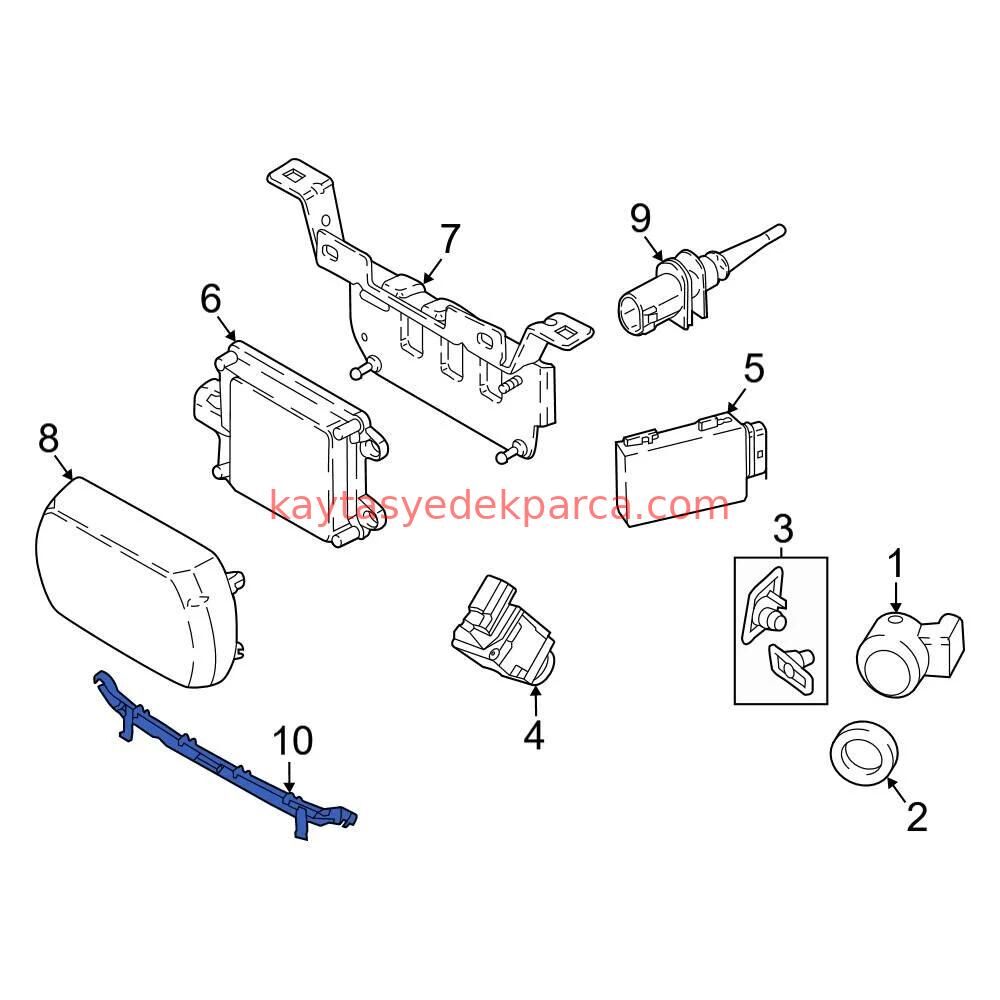 61125A1D491-5A1D491-BMW-PARK SENSÖR TESİSATI ÖN