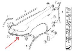 BMW-51657052424-ÇAMURLUK ÖN E71/R  FY.LI