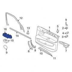 BMW-61319216046-CAM DÜĞMESİ X1 SOL ÖN