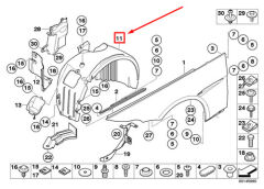 BMW-51717009716-ÇAMURLUK DAVLUNBAZI E63/R/ÖN