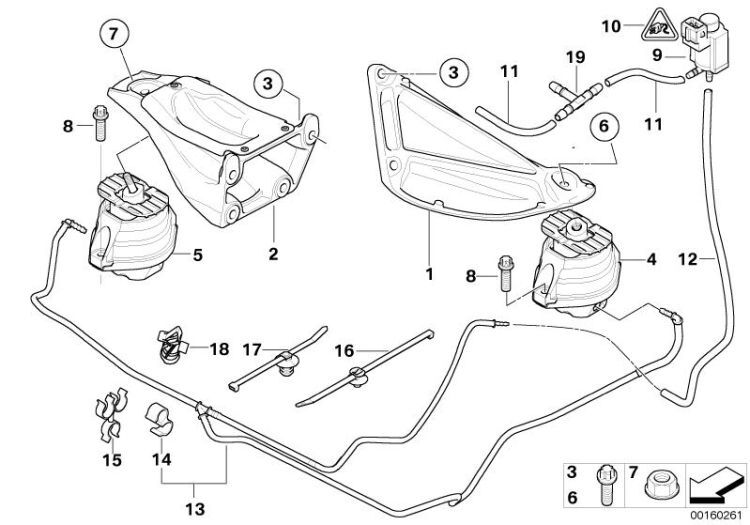 BMW-22116770641-MOTOR KULAĞI E60 530XD