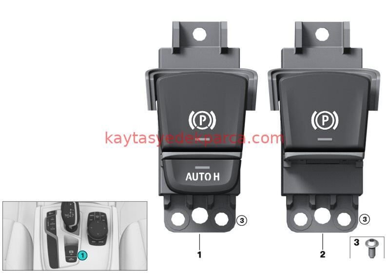 61315A42470-5A42470-BMW-EL FREN DÜĞMESİ G11/G12