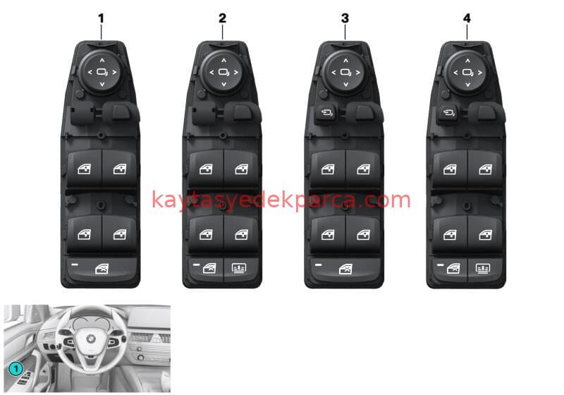 61316832728-6832728-BMW-CAM DÜĞMESİ
