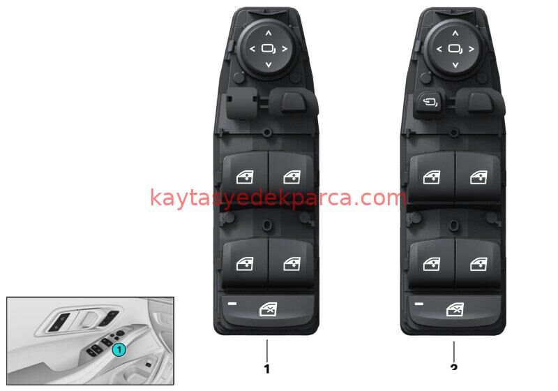 61316847098-6847098-BMW-CAM DÜĞMESİ
