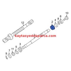 32311158835-1158835-BMW-DİREKSİYON BİLYASI E36/E34/E39 ÜST PLASTİK