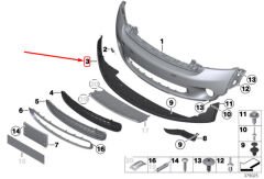 MİN-51119801917-TAMPON ORTA SPOİLER MİNİ COOPER R60