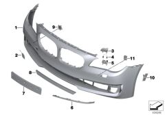 BMW-51122158792-TAMPON ALT SPOYLERİ E92/M/ÇİFT ÇIKIŞ