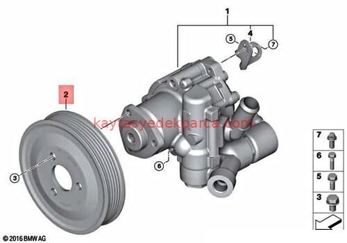 32428514565-8514565-BMW-DİREKSİYON POMPA KASNAĞI E87/E90