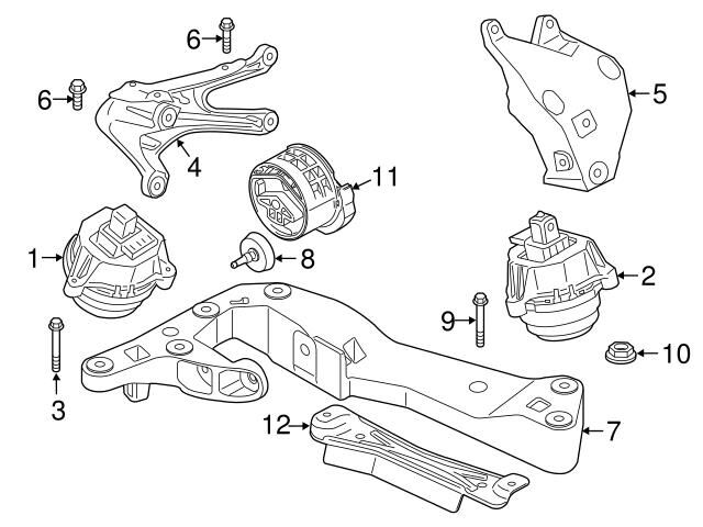 BMW-22116860499-MOTOR KULAĞI SOL