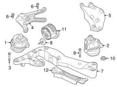 BMW-22116860499-MOTOR KULAĞI SOL