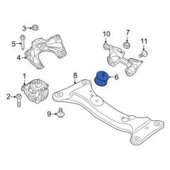 BMW-22116883514-MOTOR KULAĞI G30 SAĞ B47