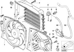 BMW-17117786682-RADYATÖR DAVLUMBAZI E46/M47