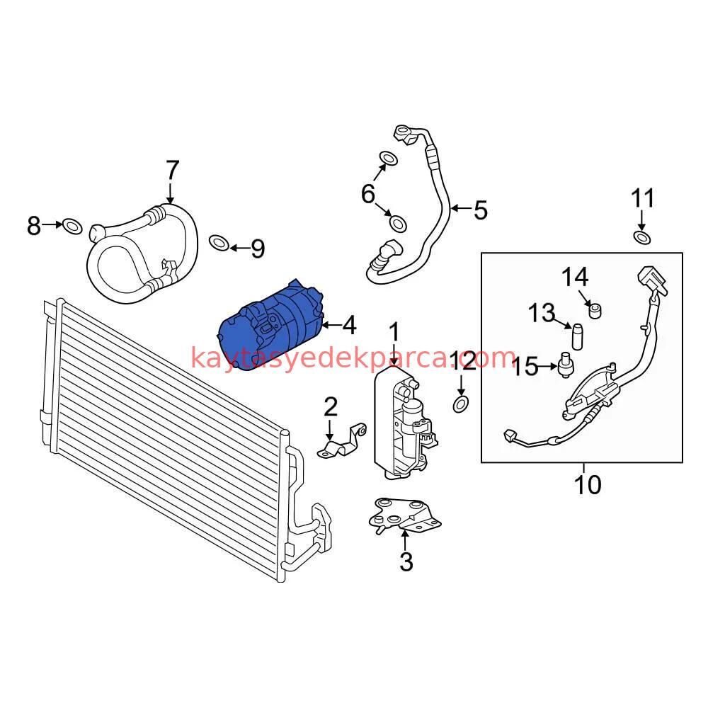 64529299328-9299328-BHR-KLİMA KOMPRESÖRÜ F34